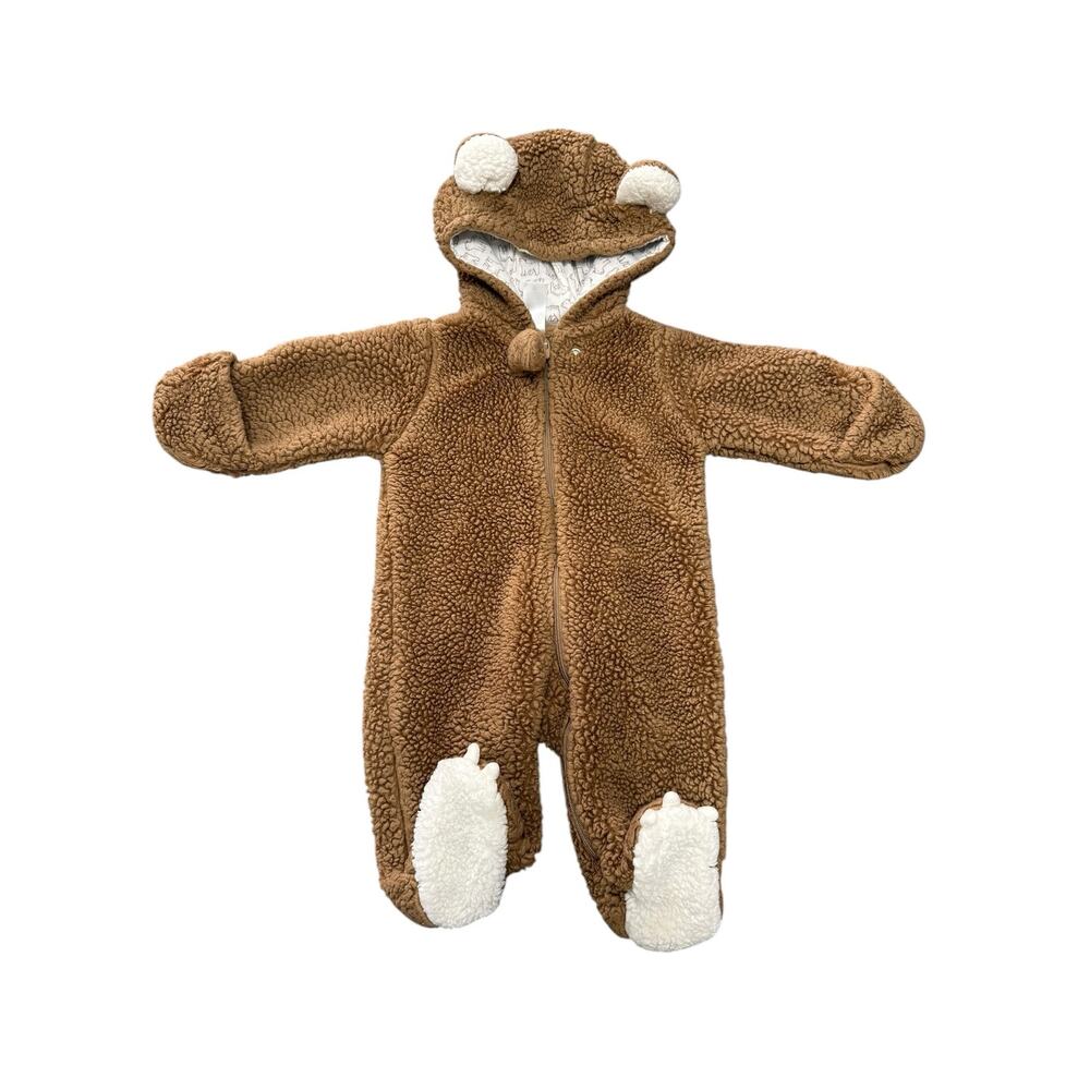 Just One You by Carter Unisex Bear Hooded Jump Suit Size 3 Months